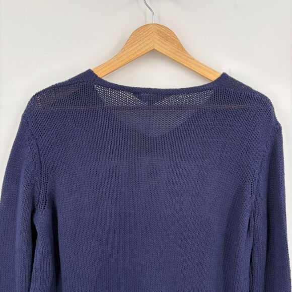 NWT Simply Southern Navy Knit BEACH Sweater, Sz S/M, Preppy Nautical Navy Cozy - Picture 5 of 9